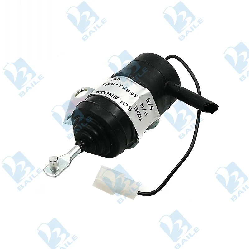 

16851-60014 Соленоид отключения подачи топлива для Kubota 12 В 1685160014 16851-60010 16851-60012 Часть трактора Соленоид остановки генератора Двигатель