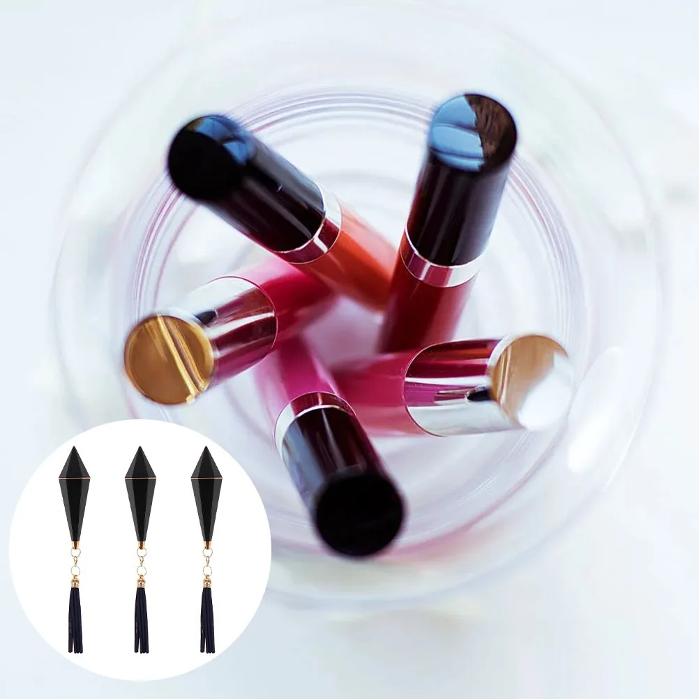 

3Pcs Portable Tassel Lipstick Tubes Premium Empty Lip Cream Sub Tube Travel Friendly Refillable Lipstick Holder Compact Size
