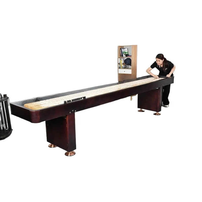9 '12 shuffleboard table, high-grade solid wood spray paint, maple slide baseplate