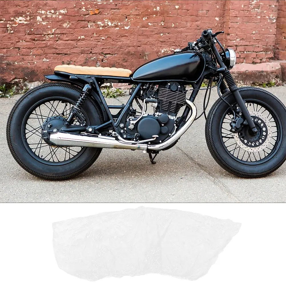 

Motorcycle Rain Cover Clear Pe Waterproof Disposable Protector Universal Fit For Electric Bike Dirt Bike Scooter Covers
