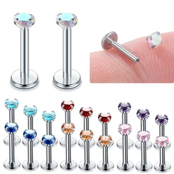 1PC Stainless Steel Labret Ear Piercing Cartilage Earrings Lip Mouth Piercings Helix Tragus Studs Lobe Body Jewelry Women Gifts