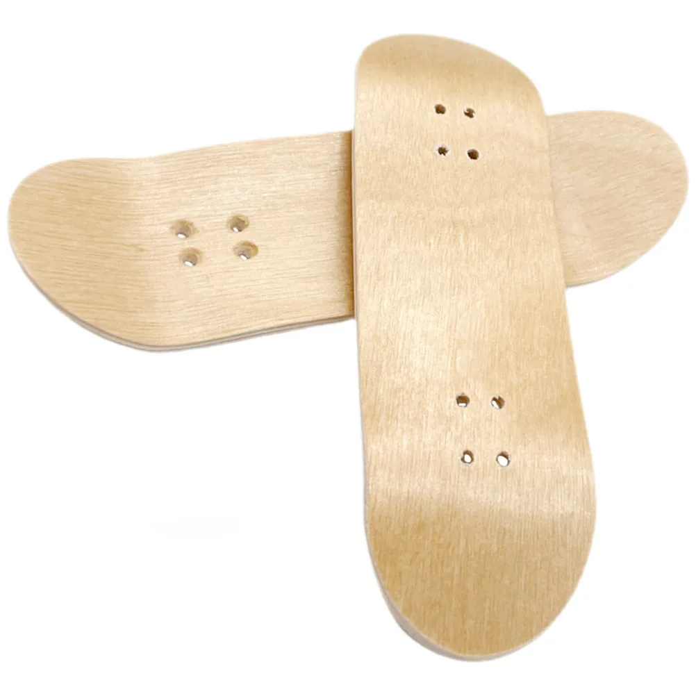 

2Pcs Sturdy Finger Skateboard Deck Replacements Smooth Edges DIY Wooden Accessory Finger Skateboard Decks DIY Skateboards Part