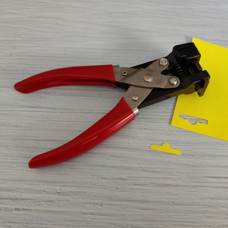 T Shape Hole Punch Slot Furadores Hardballs PVC Card Plier 26x8x4mm Stationery Supply Card Cutting Cutter