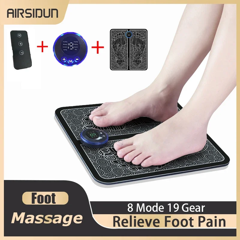 8- Foot Massager Pulse Current Massage Portable Small Massager 19 Gear Adjustment