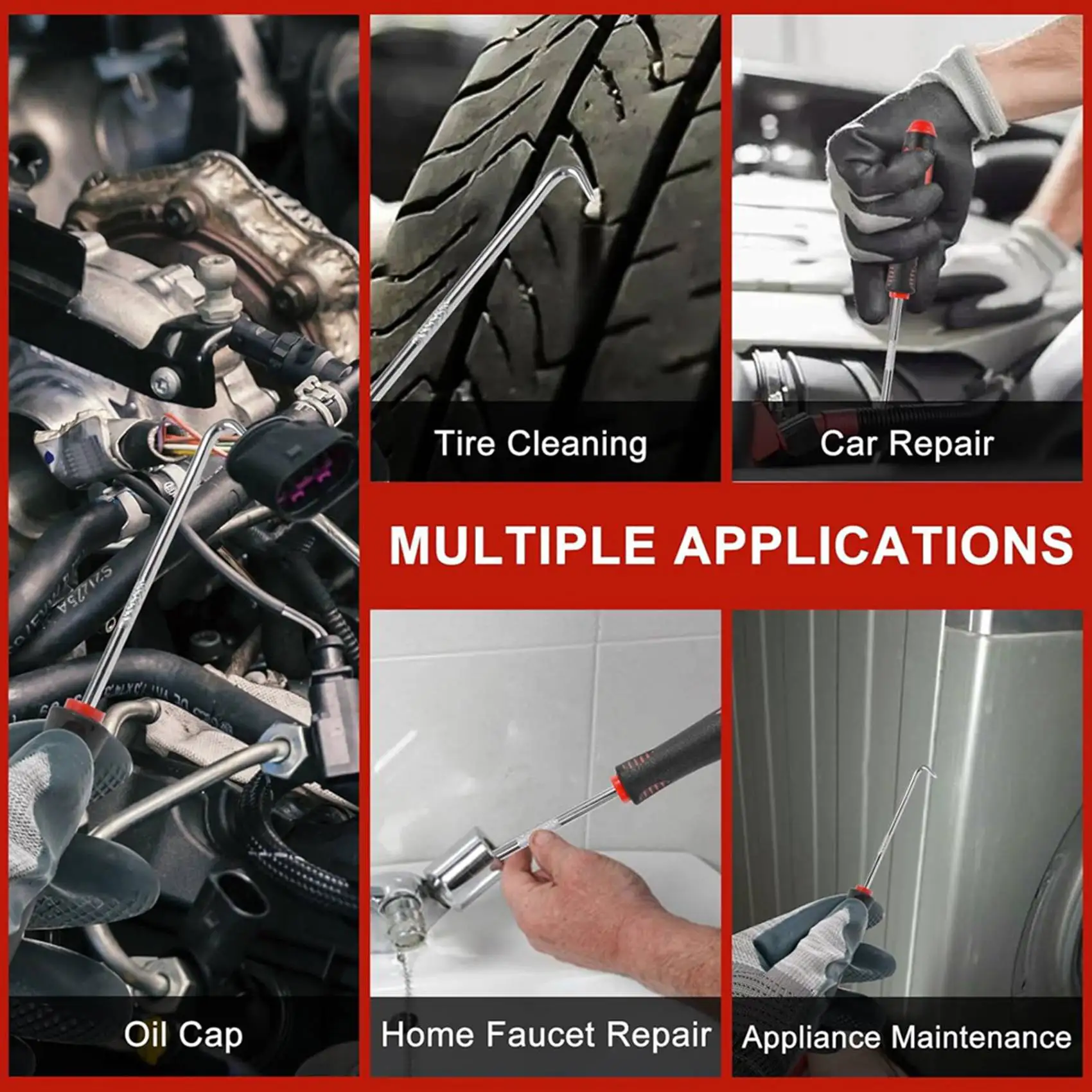 AB06 16PCS Precision Pick Set - Easy Removal Tool For Automotive Oil Seals, O-Rings, And Gaskets