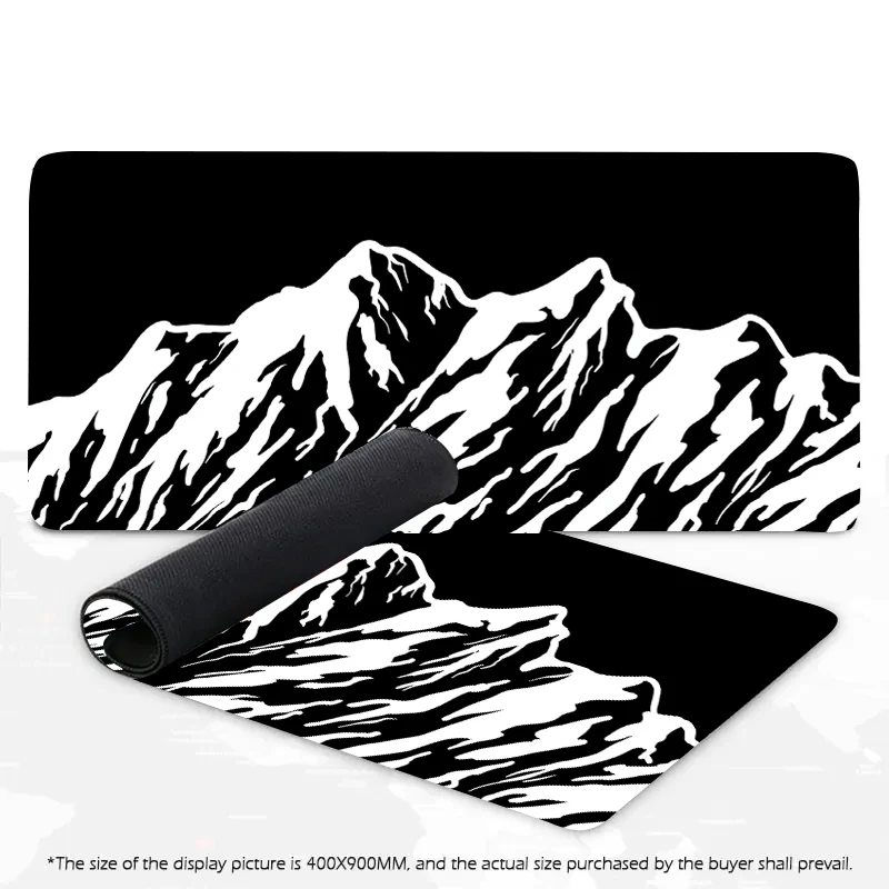 Mountain Peak Silhouette Mouse Pad Large Computer Office Game Mat Rubber Anti-slip Gaming Accessories Keyboard Long Desktop Pads