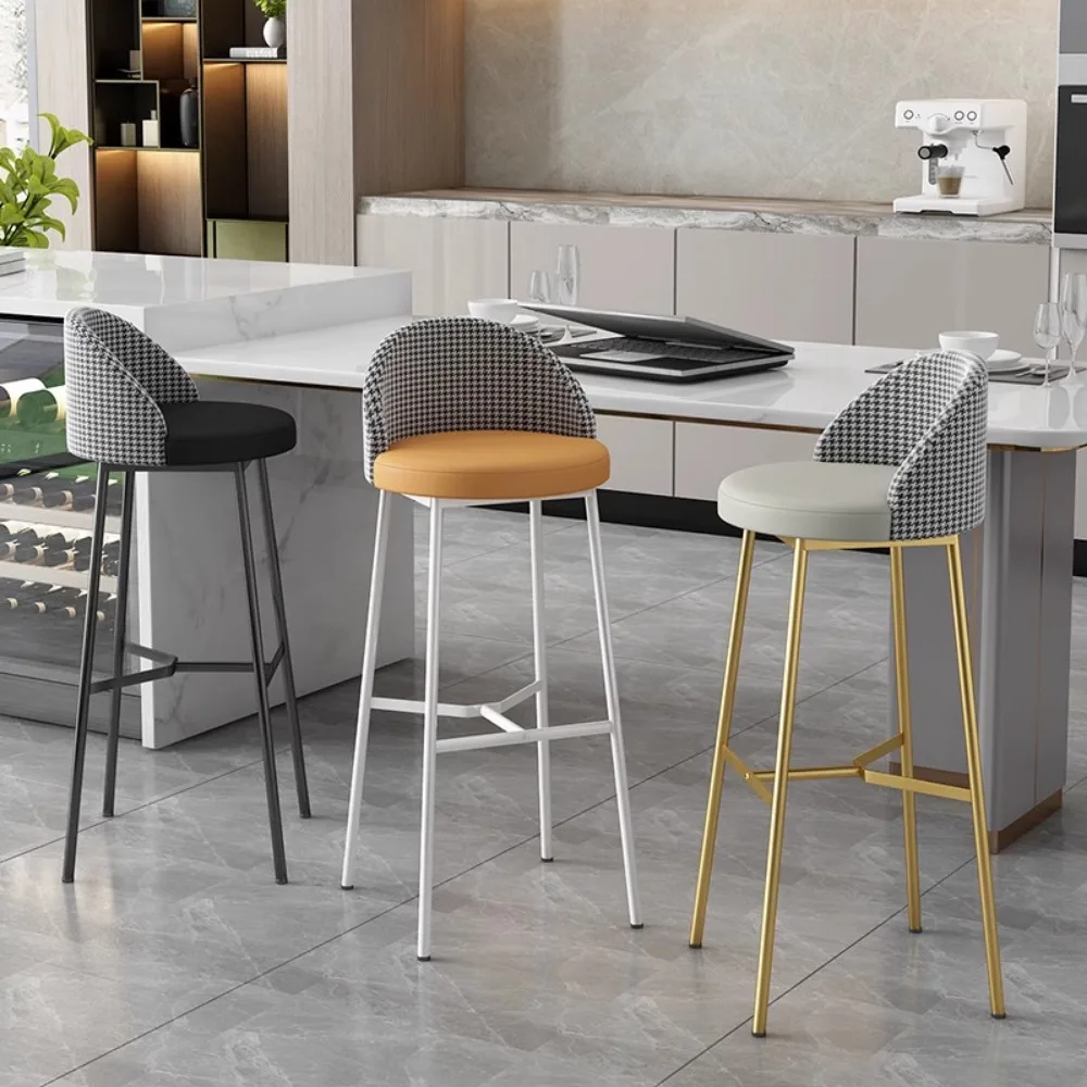 Mobili da bar Sgabelli Bancone da cucina Sedia nordica Chaise Sgabello di lusso di metà secolo Casa moderna ed ergonomica per il trucco Step Banks alti