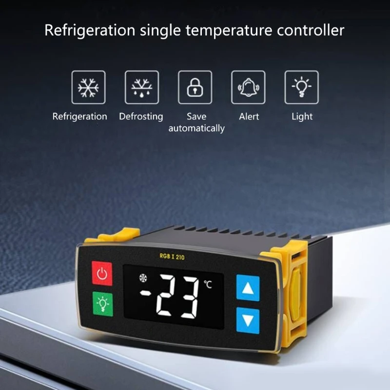 

AC110-220V ProbeLine Digital Temperature Control LEDThermostat Regulator Cooling Control Thermoregulator