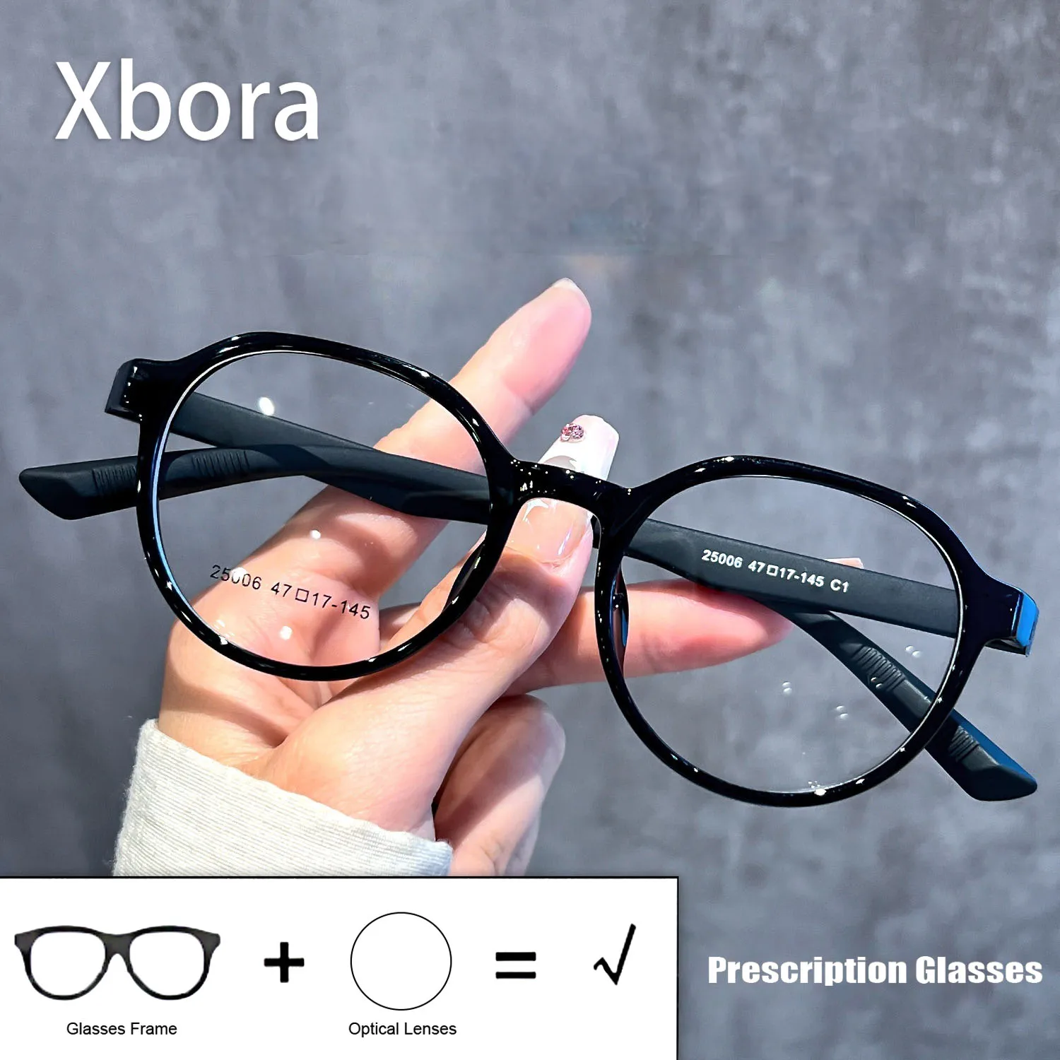 Xbora TR90, montura de gafas ultraligera para adolescentes, estilo retro, tamaño pequeño, moda informal, miopía, hipermetropía, gafas graduadas ópticas