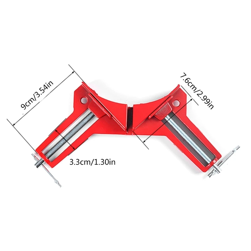 4PC Aluminum Alloy Corner Clamps Fixed Woodworking Clamp for Precise Cuts Dropship