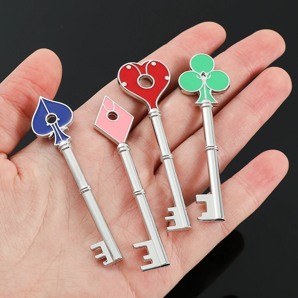 New Residents Evils RPD Key Square Plum Heart Keychains Umbrella Corporation Keyring Key Holder For Men Fans Collection Gift