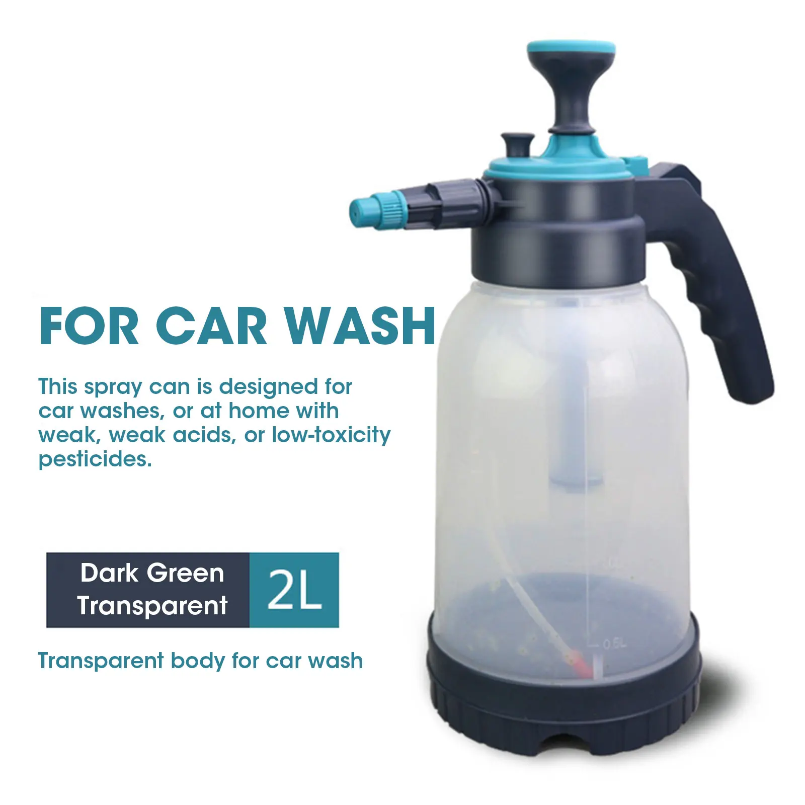 

2L Car Wash Spray Bottle Foam Wash Can Hand-held Car Wash Watering Car Home Gardening Air Pressure Sprayer Cleaning Tools