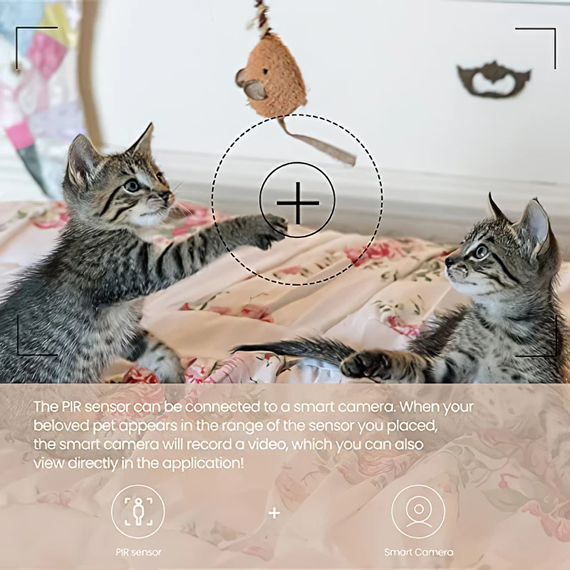 Tuya Zigbee Motion Sensor Smart PIR Presence Sensor + Brightness Detector 2 in 1 Smart Home Automation Residential Security