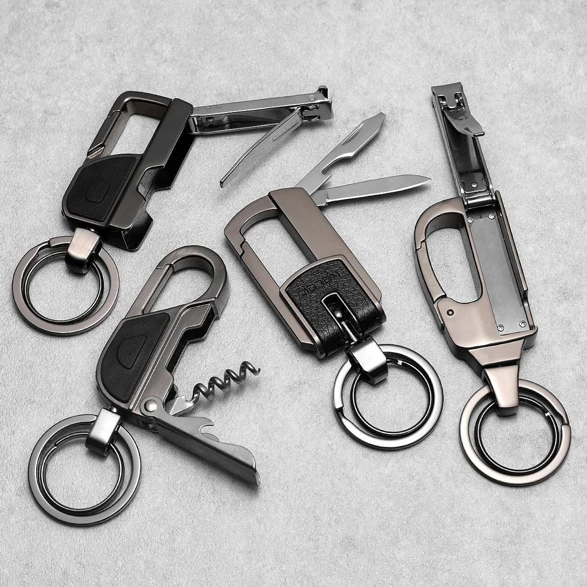 Luxury Key Chain Car Key Ring Holder Folding Clipper Knife EDC Tool Durable Keychain for Men Accessories Xmas Christmas Day Gift