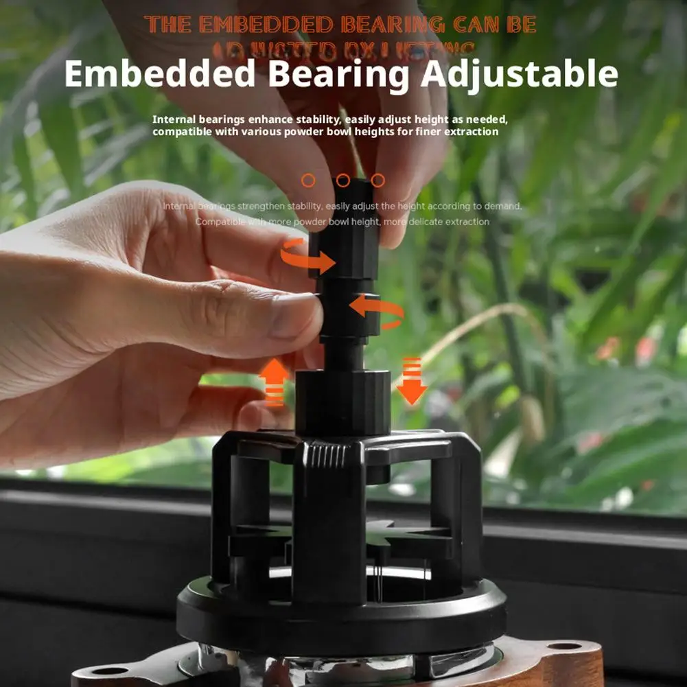 

51/53/58mm Professional Rotating Coffee Powder Distributor Needle Adjustable Height Magnetic Fixation Espresso Stirrer