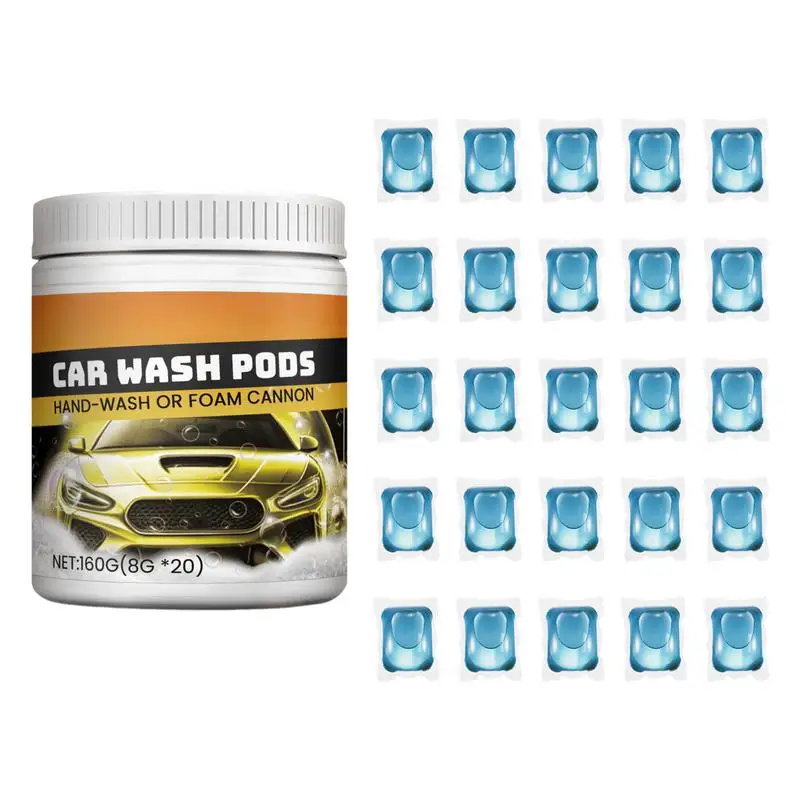 Car Exterior Cleaner 20Pcs Concentrated Beads Decontamination Beads Car Paint Stain Remover Automotive Stain Remover Car