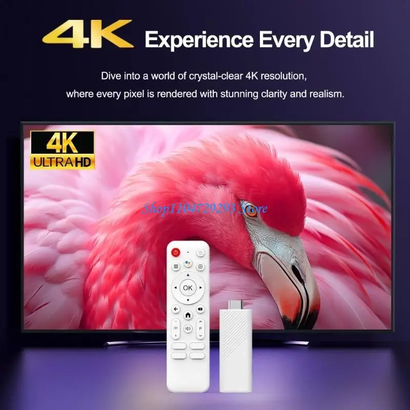 

Y2GD Streamings 2.4G Wifi6BT 4K Media Player Voice Remote TVs Box