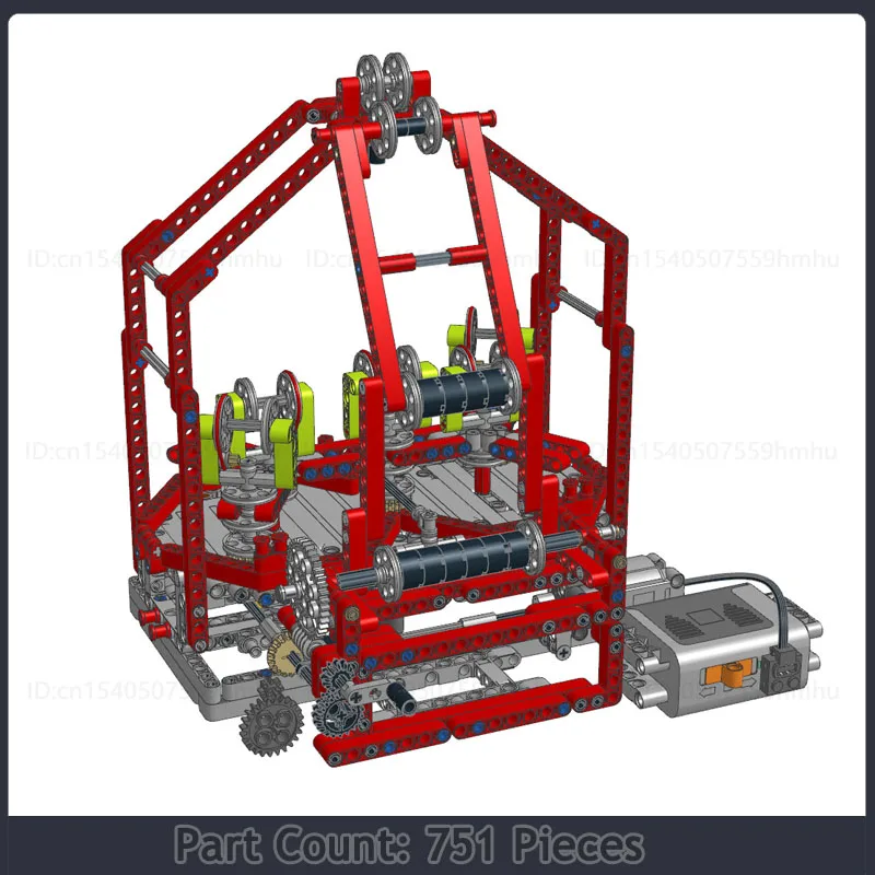 GBC 5-rollen vlechtmachine MOC bouwstenen DIY technologie bakstenen apparaat puzzel collectie display speelgoed kerstcadeaus