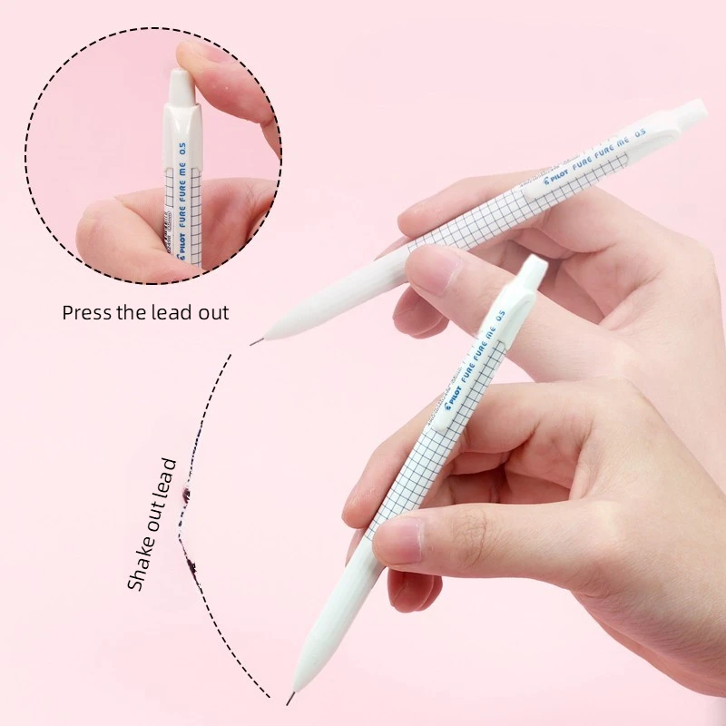 Japan Pilot 0.5/0.3mm Mechanical Pencil Hfme-20r Shake Out Lead Writing Constantly Japanese Stationery