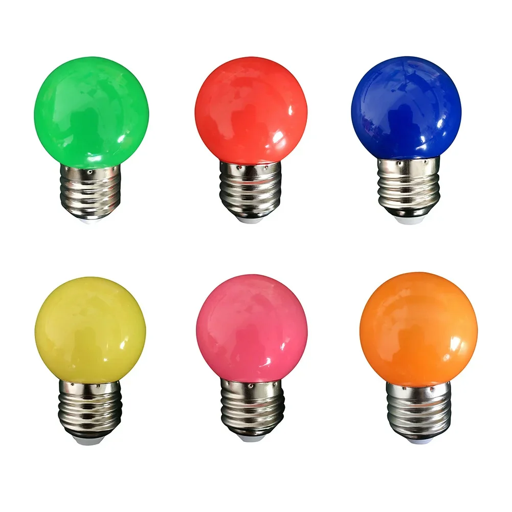 Hotel KTV Light Bulb Decor Long Lasting E27 Incandescent LED Mixed Outdoor Pear Shape Performance Anti Electric
