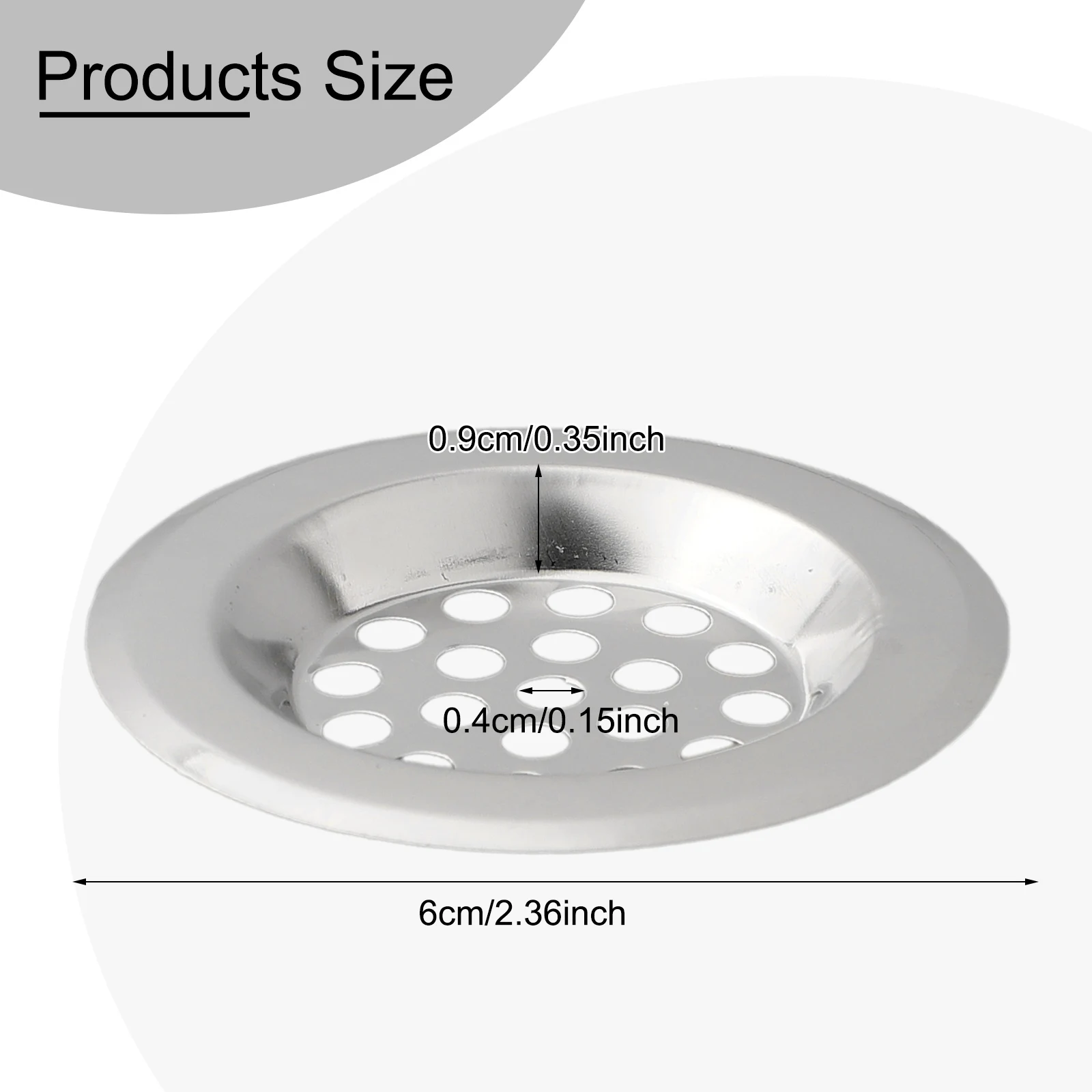 Kitchen Sink Filter Stainless Steel Sink Strainer Bathroom Sink Shower Drain Hole Filter Cover Hair Catcher 60/70mm