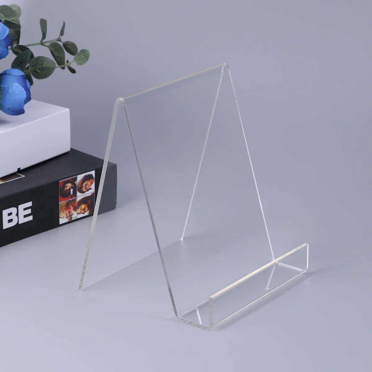 

Acrylic Display Bookshelf For Bedroom Book Holder Jewelry Display Stand Holder Wallet Acrylic Tray Transparent Book Shelf