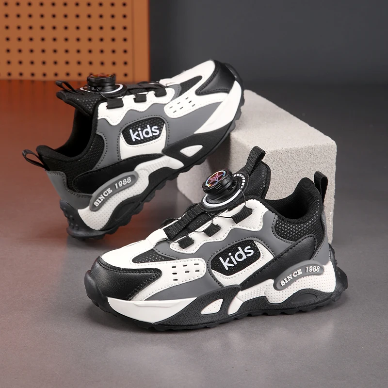 

Luxury Girls Sneaker Children Shoes Spring PU Leather Quality Trainers School Comfortable Girls Sports Shoes Chunky Sneakers