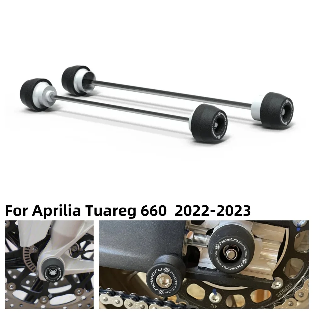

For Aprilia Tuareg 660 2022-2023 Moto Accessories Rear Front Axle Fork Crash Slider Motorcycle Wheel Protector