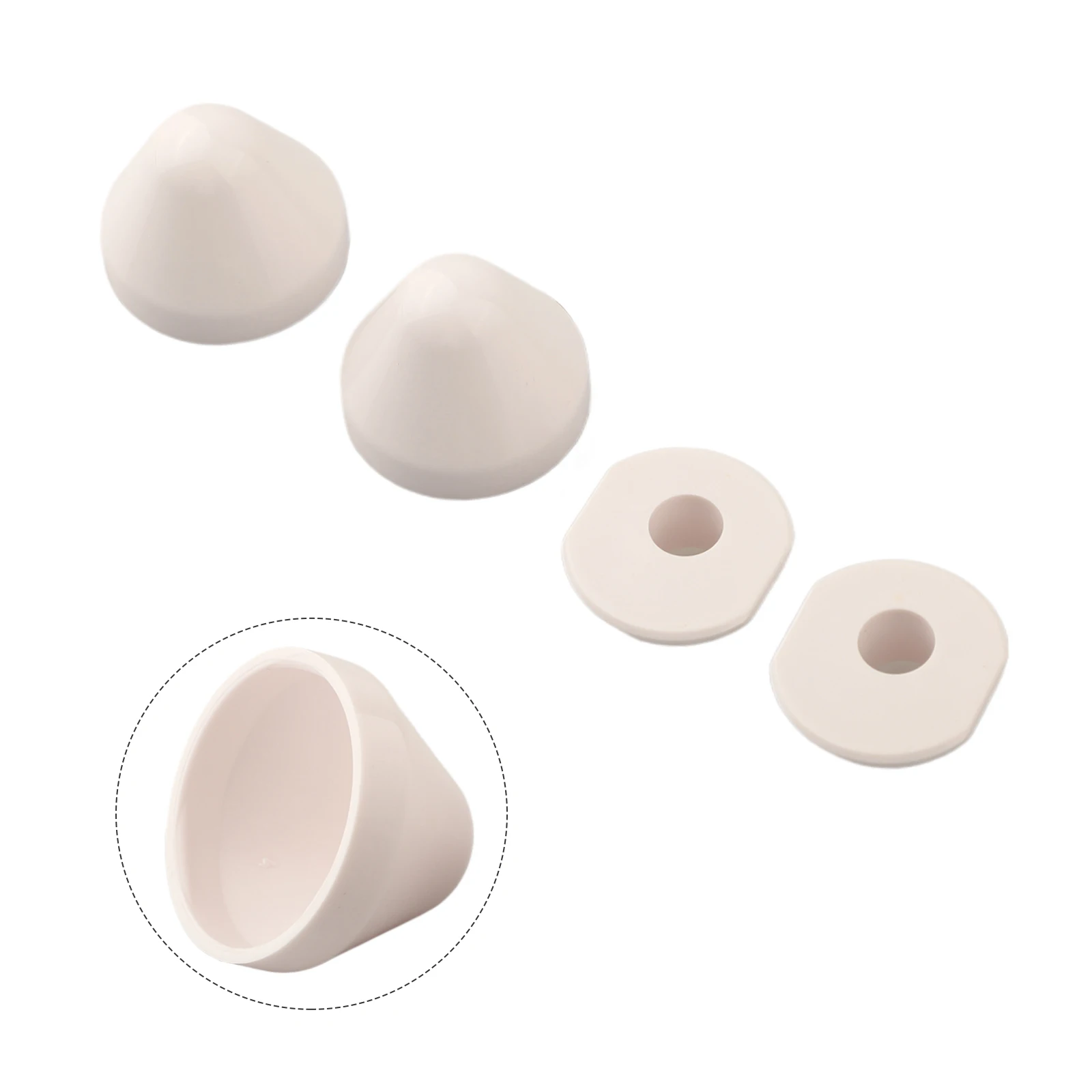 1 cubierta de perno decorativo para inodoro, widgets de baño blancos, limpieza nueva, fácil limpieza, fácil instalación