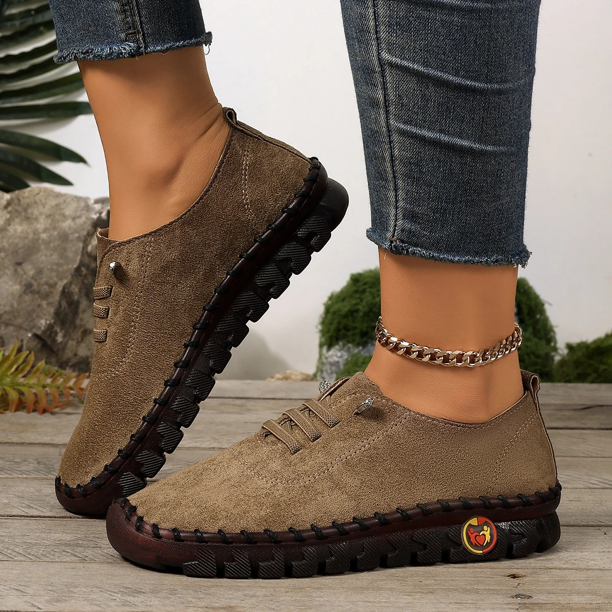 

Женские кроссовки, удобная противоскользящая модельерская обувь в стиле ретро, женские уличные модные кроссовки Baotou, женские Zapatos De Mujer