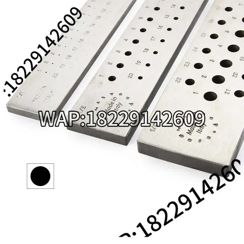 O.M.O Italy Steel Round Drawplate Wire Drawing Tool Multiple Models with Graduated Holes for Jewelry Wire Shaping