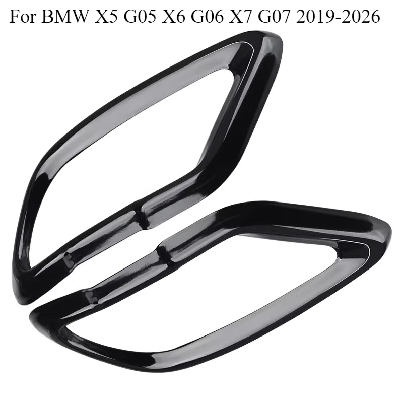 

For BMW X5 G05 X6 G06 X7 G07 2019-2026 Stainless Steel Car Tail Muffler Exhaust Pipe Output Cover Protective Trim