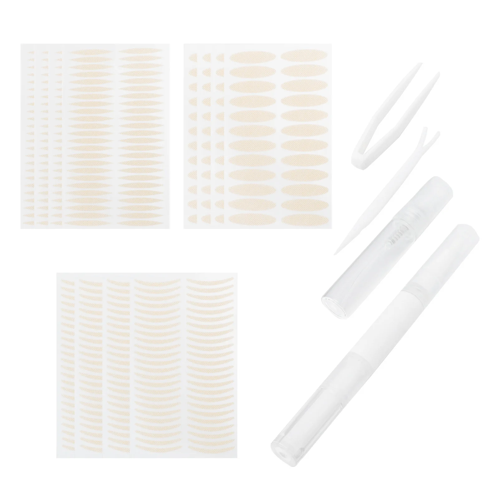 مجموعة واحدة من ملصقات الجفن المزدوجة الأنثوية الطبيعية غير المرئية وخفيفة الوزن وقابلة للتنفس لتشكيل العين، مستلزمات مكياج تدوم ولا تسبب ضررًا