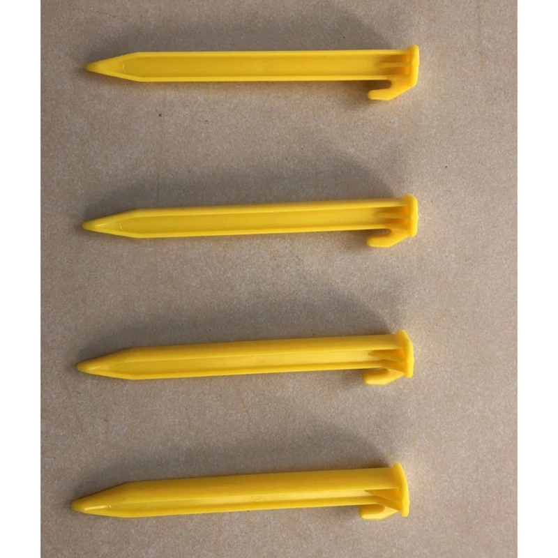 Plastic Ground Peg for Outdoor Garden, Tent Stake, Campings Peg, Heavy Dutys, Anchor, 10Pcs