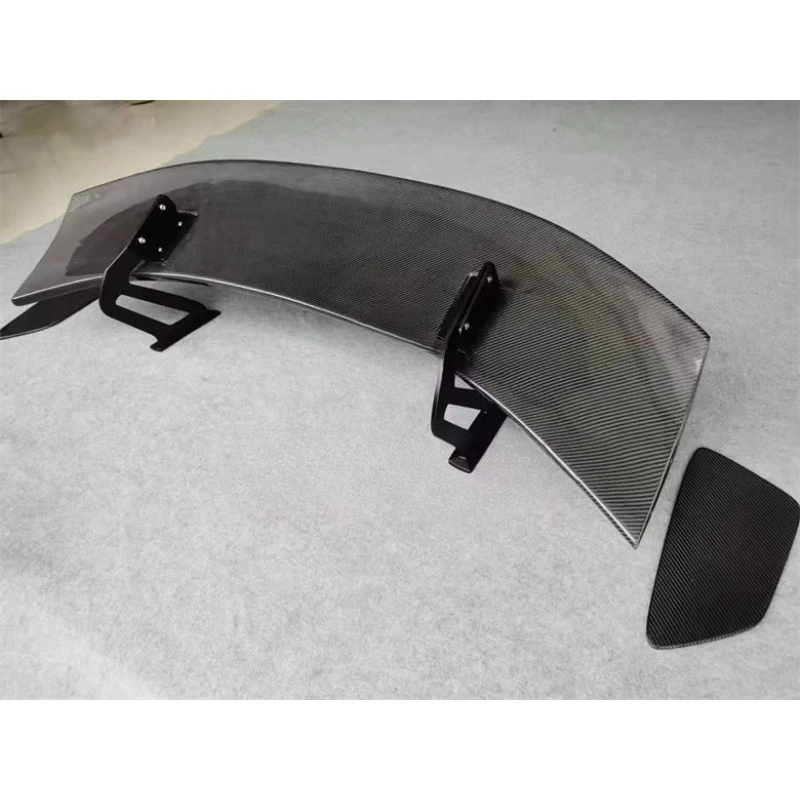 2016+ New Design GT-4 Style Real Carbon Fiber Car Rear Tail Spoiler for   718 Universal Rear Trunk Spoiler Wing