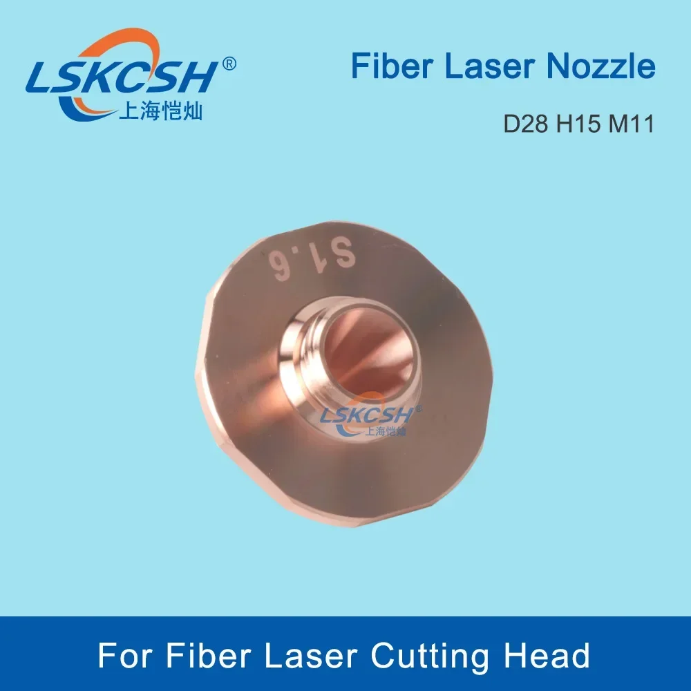  Laser Nozzle Single Layer 1.2 1.3 1.5 1.6mm  Dia28 M11 For Raytools BS12K Hans Boci Fiber Laser Cutting Head