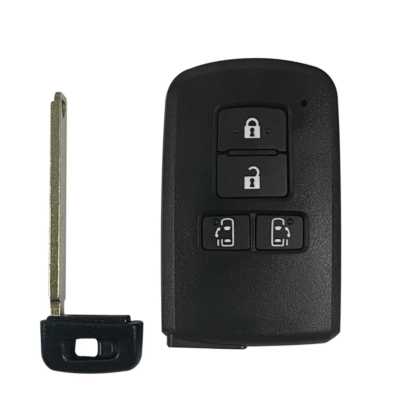 CN007309 Aftermarket 4 tombol Smart Key FOB untuk Toyota Sienta VOXY Esquire Noah Remote 281451-2150 312.5/434.3Mhz 8A Chip