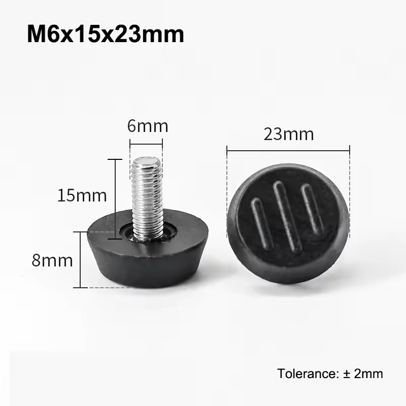 M6 M8 Leveling Foot Screw On Type PP Plastic Furniture Table Chair Sofa Leg Anti-slip Feet Adjustable Leveler Base Bolt Pad - Image 17