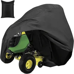 420D thickened lawnmower cover garden riding tractor cover outdoor storage dust and snow riding mower cover (s code: 66X24X45 in