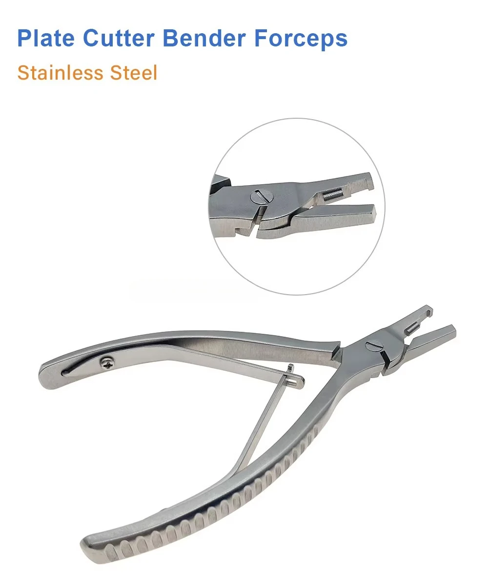 New Sales Stainless Steel Mini Plate Bending Pliers    Plate Bender Forceps Micro Bending