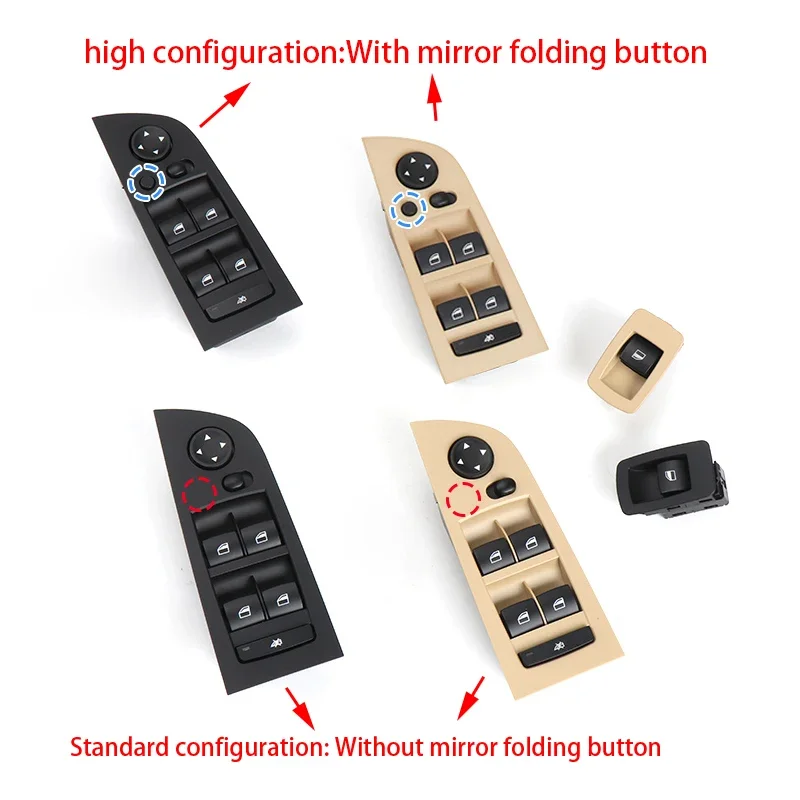 

Window Switch Button car Inner Handle Interior driver's Door Panel For BMW 3 series E90 E91 316 318 320 325 328