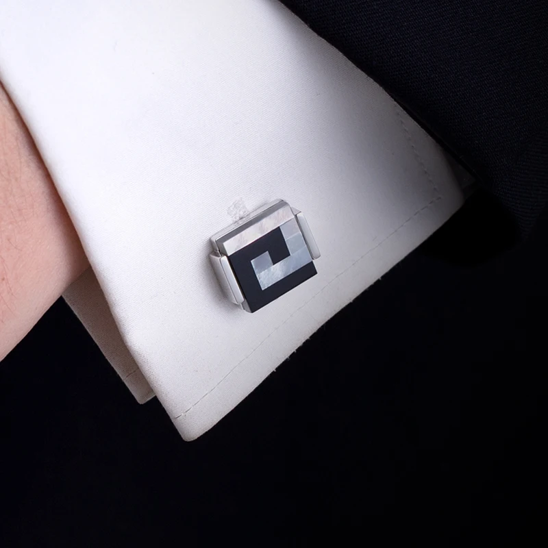 KFLK Jewelry shirt cufflink for mens Brand Shell cuff link Wholesale Button Male High Quality Luxury Wedding Groom guests