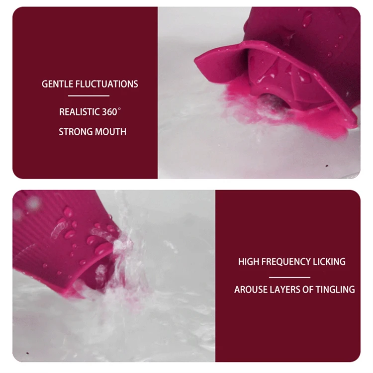 Rozen Tong Likken Vibrator Tepel Sucker Orale Likken Stimuleren Masturberen Volwassen Speelgoed Rose Vibrator Voor Vrouwen