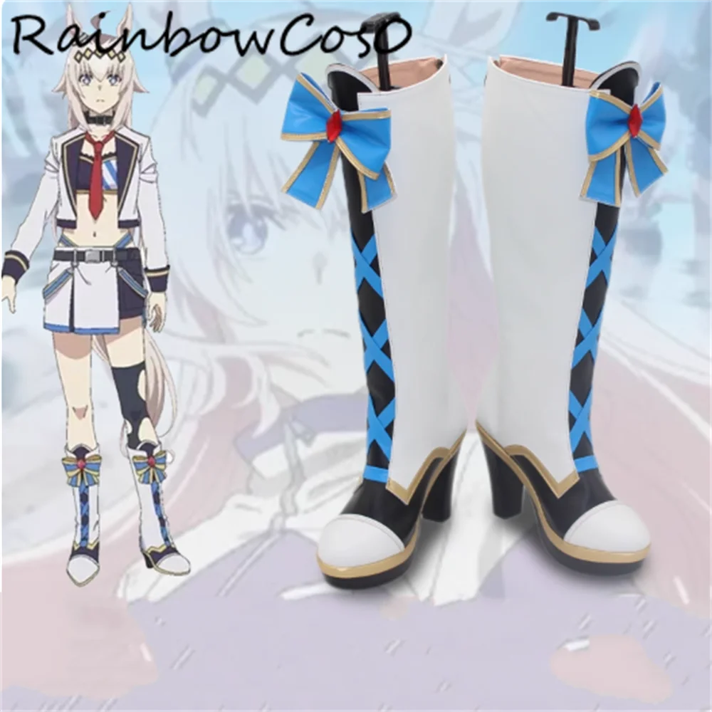 Oguri Cap Umamusume Pretty Derby Scarpe Cosplay Stivali Gioco Anime Party Halloween RainbowCos0 W5320