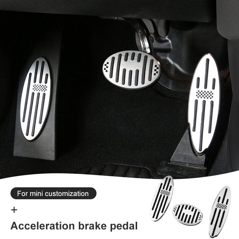 

For BMW Mini Coopers Countryman R55 R56 R60 F55 F56 F60 Car Foot Rest Pedal Gas Cover Sticker Anti-Slip Auto Accessories