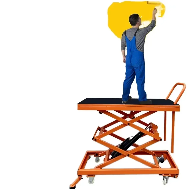 Xiangyin CFD Electric Hydraulic Horse Stool Wall Plastering Movable Decoration Pedal Type Folding Tray Special Lift Tables 1100x