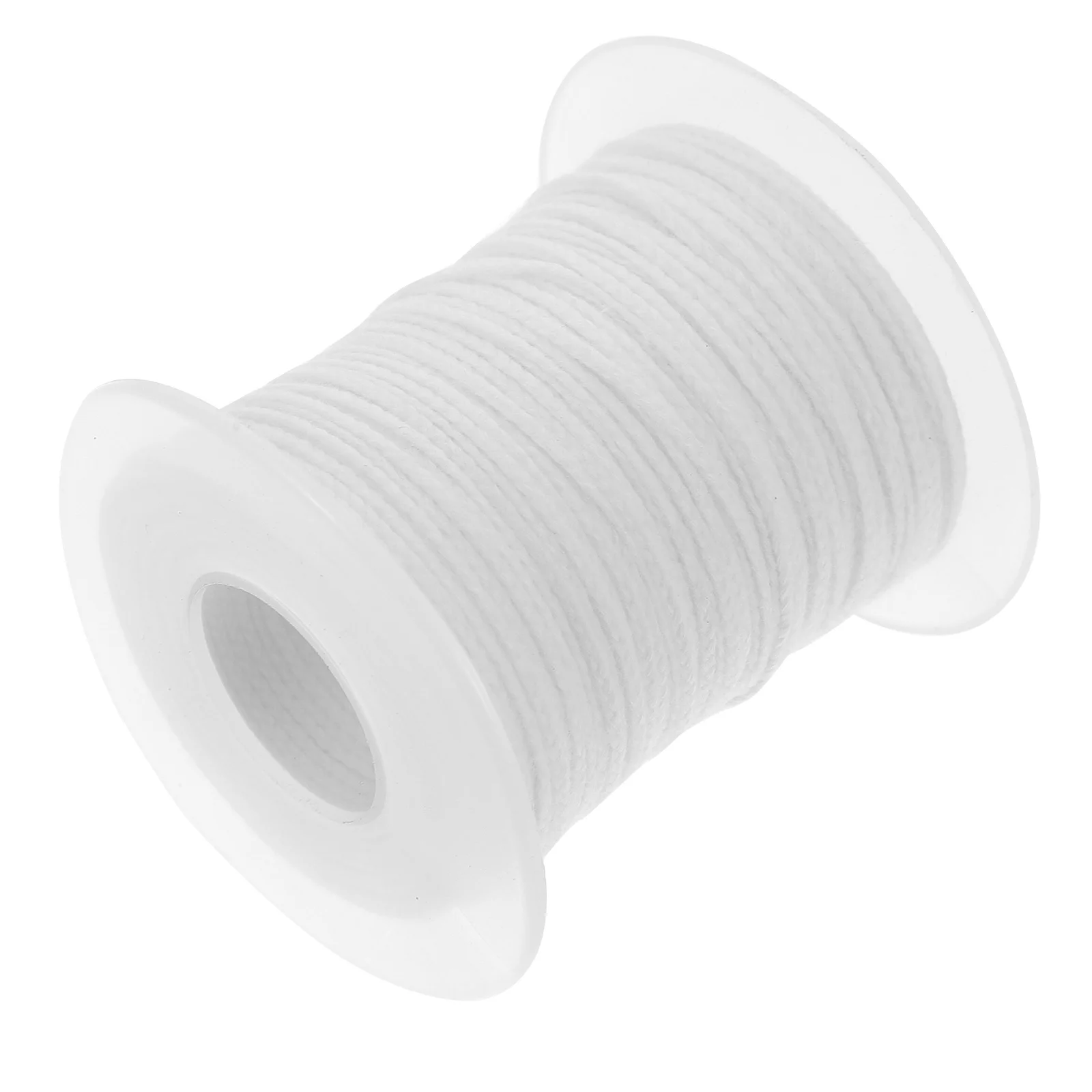 

1 Roll 61M 5.7X5.6Cm White Cotton Wicks For Diy Making Braided Wick Spool Taper Pillar Candles Compatible Metal
