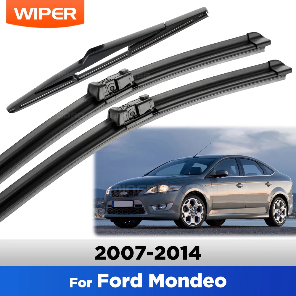 

Для Ford Mondeo 2007-2014 2008 2009 2010 2011 стеклоочиститель передние и задние щетки стеклоочистителя лобовое стекло щетки 26 "+ 19" + 12"