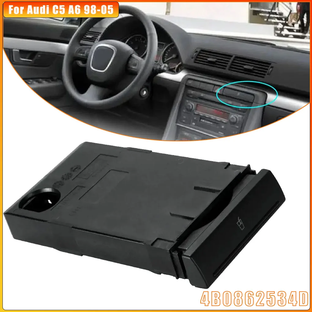 

1 шт. черный автомобильный держатель для бутылок, складные прочные запасные части, складной держатель для чашки 4B0862534D, автоматический держатель для чашки для Audi C5 A6 98-05