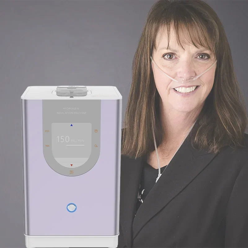 تصميم جديد اللون الأرجواني 150 مللي PEM Tech عالية النقاء الهيدروج التحليل الكهربائي المياه الهيدروج ga مولد مولد الهيدروج